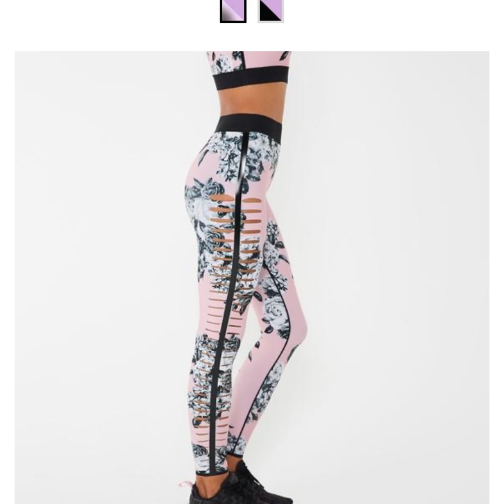 Ultracor Silk Slash Posey Print Leggings
